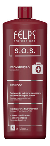 Felps Profissional S.o.s Shampoo Reconstrução 1l