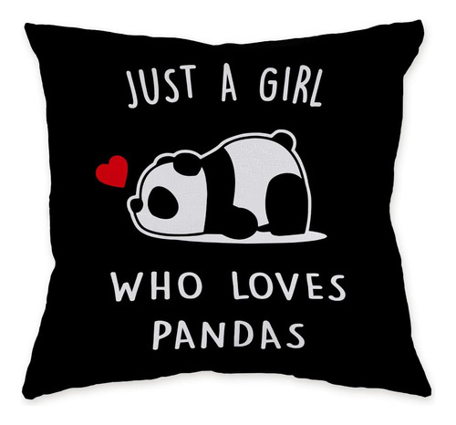 Znzd Just A Girl Who Loves Pandas Funda De Almohada, Decorar