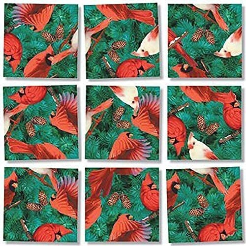 B Deslumbrar Cardenales Scramble Cuadrados Puzzle De 9 Pieza