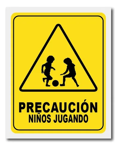 comprar Señalamiento Precaución Niños Jugando Señalética Letrero