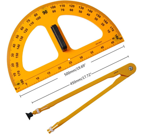 W Magnetic Regla For Teachment Geometria For Pizarron 50cm