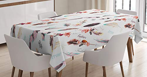 Ambesonne Bohemian Tablecloth, Moda Ilustración 86mt0