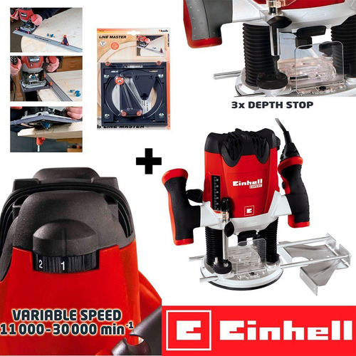 Fresadora Einhell Te-ro 55 220v + Kit Base Line Master