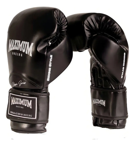 Luva De Boxe E Muay Thai New Classic - Maximum Boxing Cor Black (preta) Tamanho 12 Oz