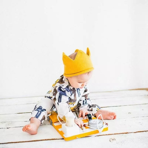Corona De Lana Para Niños Y Niñas Gorro Cintillo Bebé