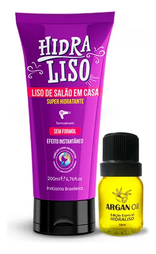 comprar Hidra Liso Progressiva De Chuveiro Sem Formol Com Óleo De Argan
