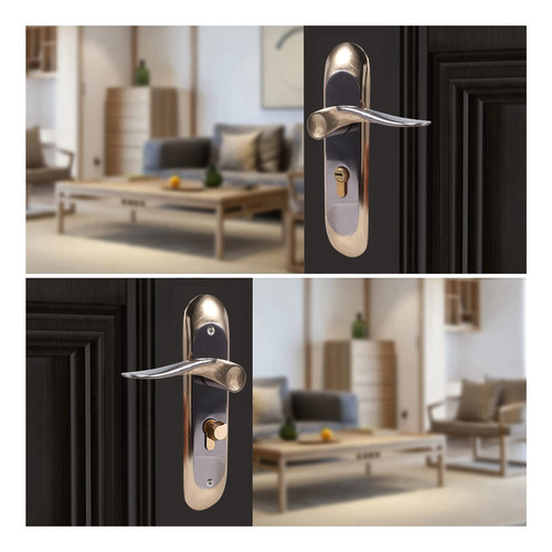Manilla De Puerta Doméstica Interior Para Hogar Con Llave De