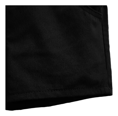 Overol De Mezclila Mujer Short Moda Simple Multibolsillos