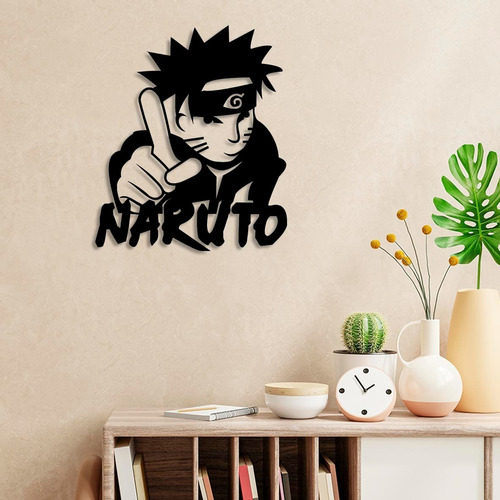 Cuadros Madera Calada Anime Naruto (32 X 38 Cm)