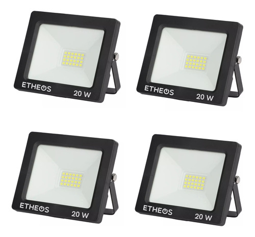 Reflector Led 20 W Luz Fría Etheos X 4 Unidades