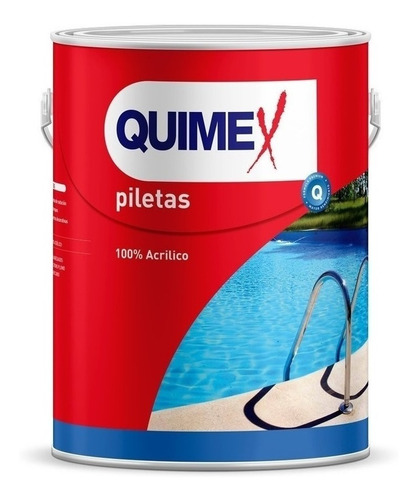  Pileta Base Acrílica Azul 4 Litros Quimex Protec Sup 