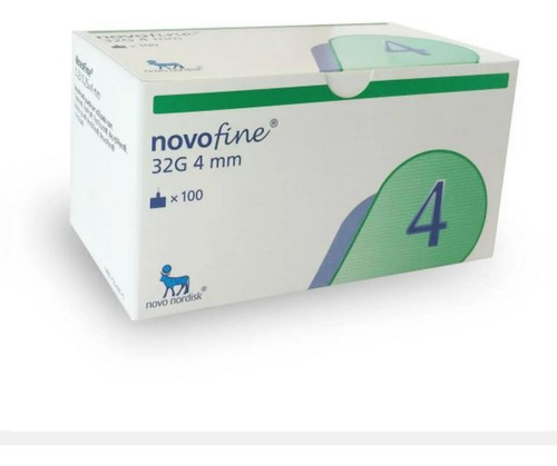 Novofine Agujas 32g X 4 Mm Para Pen Caja 100 Unidades