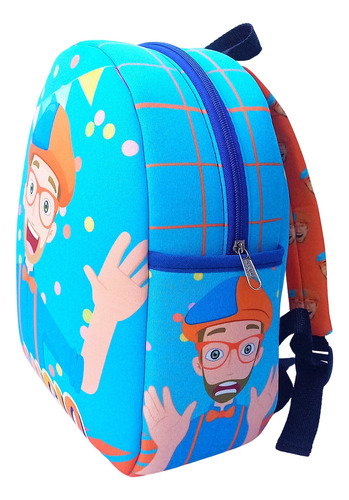 Mochila Jardin Infantil Blippi Personalizada Bolsillos