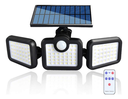 3 Luces Led Solares Para Exteriores Con Cabezal Ajustable