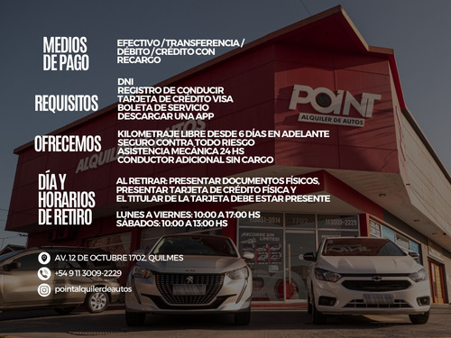 Imagen 11 de 11 de Alquiler De Auto Sin Chofer Quilmes -km Libre Desde 6 Dias