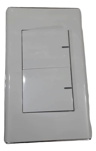 Interruptor Doble Blanco Marca Igoto A6022