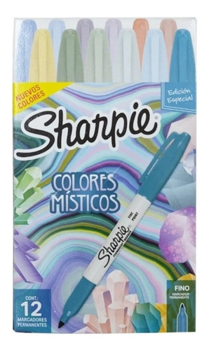 Marcadores Sharpie X 12 Colores Místicos Pastel Lettering