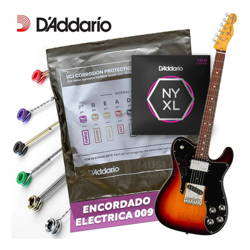 Encordado Cuerdas Para Guitarra Electrica New York 009-042