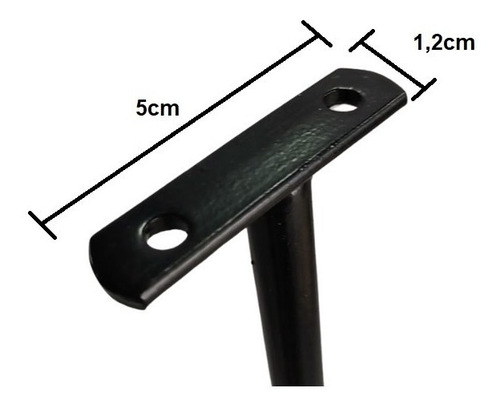 Imagem 3 de 3 de Pé Y Mesa Lateral Metal Triplo 65cm