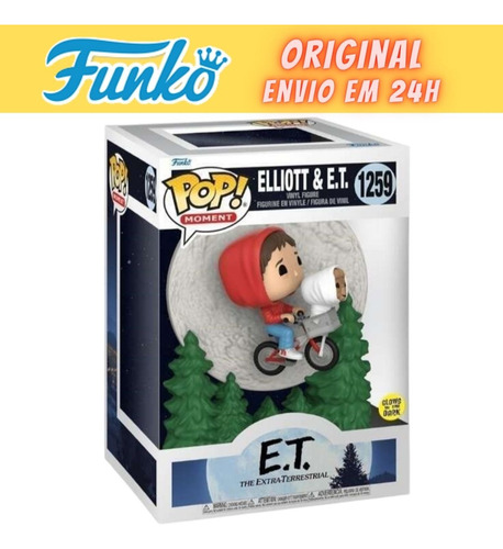 Boneco Funko Pop Elliott & E.t. - Brilha No Escuro - 1259