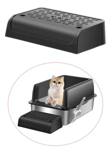 Cat Litter Box Footboard Cat Litter Trapper Cat Pedal Black