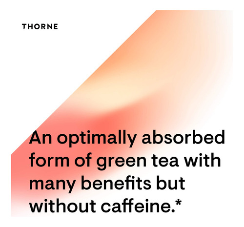 Suplemento Thorne Green Tea Phytosome 60 Cápsulas