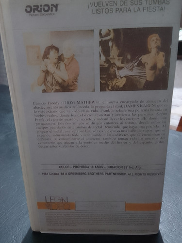 El Regreso De Los Muertos Vivos-coleccion-duplicados-vhs (Usado)