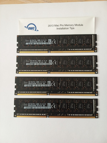 Paquete De Memorias Ddr3 Para Mac Pro 2013