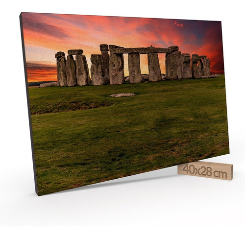 Cuadro Moderno 28x40 Cm Stone Henge Inglaterra Jd 20-0463