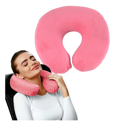 Cojin De Cuello Inflable Cómodo Almohada De Viaje Relajante