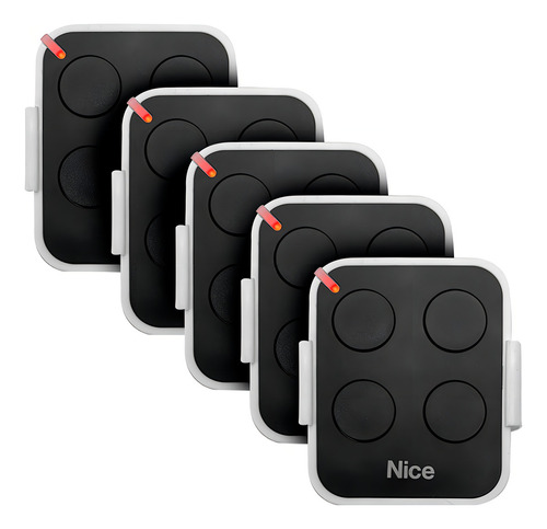 Kit con 05 mandos a distancia Era One 4 C Nice Linear Black