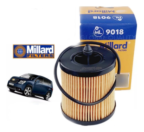 Filtro Aceite Elemento Chevrolet Orlando 2.4 Astra Millard 