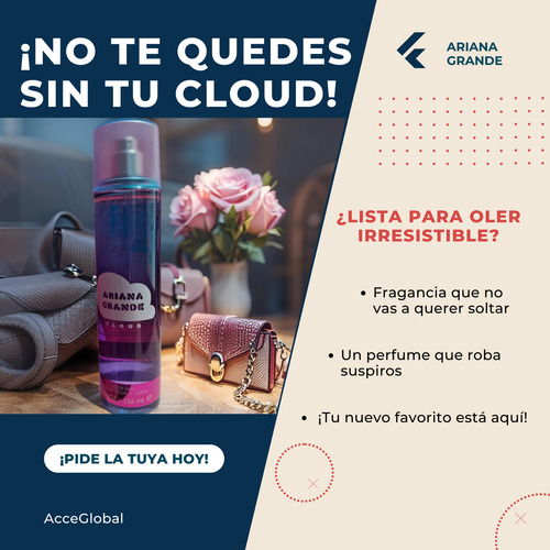 Cloud Ariana Grande Body Mist Fragancia Aroma Mujer Perfume