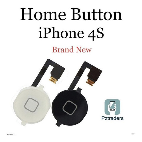 Boton + Flex Home iPhone 4s Blanco Nuevo