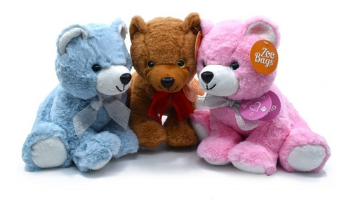 Imagen 4 de 8 de Peluche Oso Osito Sentado 30 Cm Con Tarjeta Bebe Zoo Bags