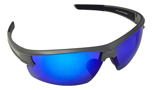 Lentes Gafas Intercambiables Audax Extreme Ciclismo Running Lente Intercambiable Armazón Gris/azul