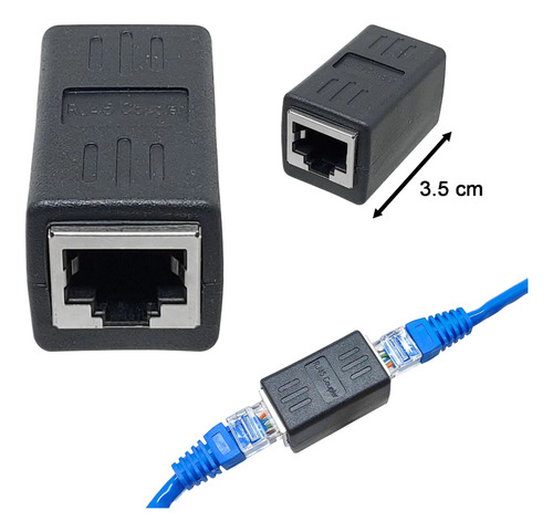 Adaptador Emenda P/ Rj45 Cat5 Blindada (pct C/ 100 Un) Em-19