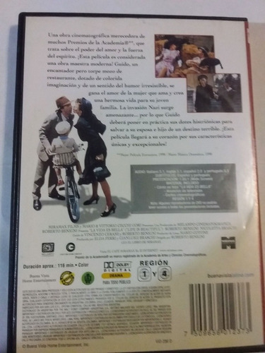 Dvd - La Vida Es Bella - Roberto Benigni (Usado)
