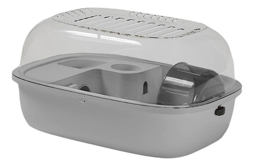 Hábitat De Jaula De Hámster Ejercicio Portátil De Gris