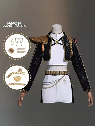 Huntrix K-pop Preto + Ouro Premium Terno Para Grupo | MercadoLivre