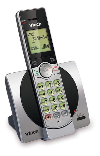 Imagen 2 de 2 de Teléfono inalámbrico VTech CS6919 negro y plateado