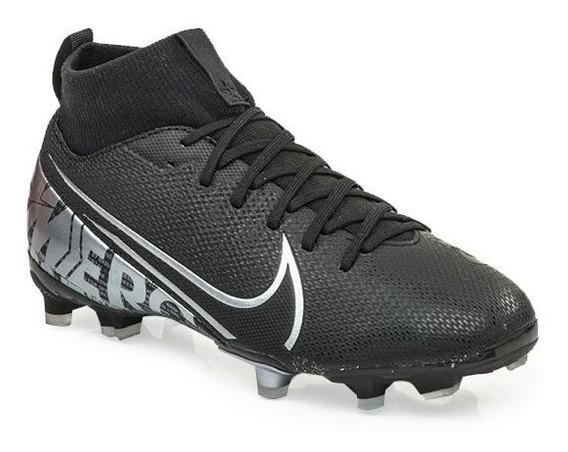 botines nike mercurial negros