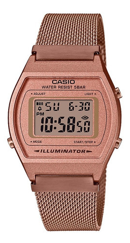 Casio Reloj Digital Dama B640wmr-5adf Color del bisel Oro rosa Color del fondo Oro rosa