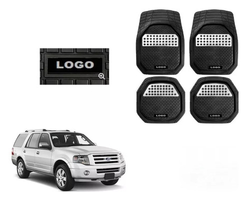 Tapetes 4pz Bandeja 3d Logo Ford Expedition 2007 - 2015 2016