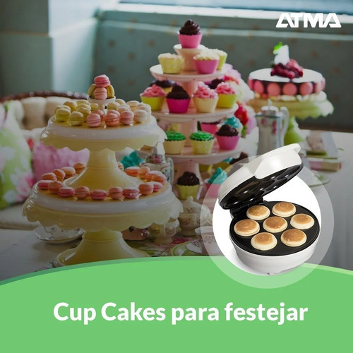 Cup Cake Maker Atma Fabrica 6 Muffins 5cm Recetario Cm8910n