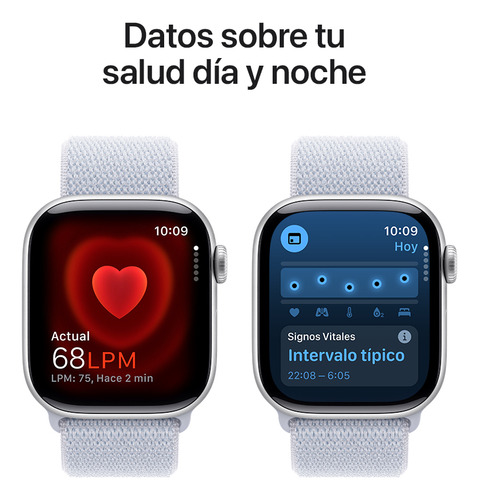Apple Watch S10 Gps 42mm Alumnio Loop Azul Nube Color Plata Plata Correa Loop Deportiva Azul Nube Plateado