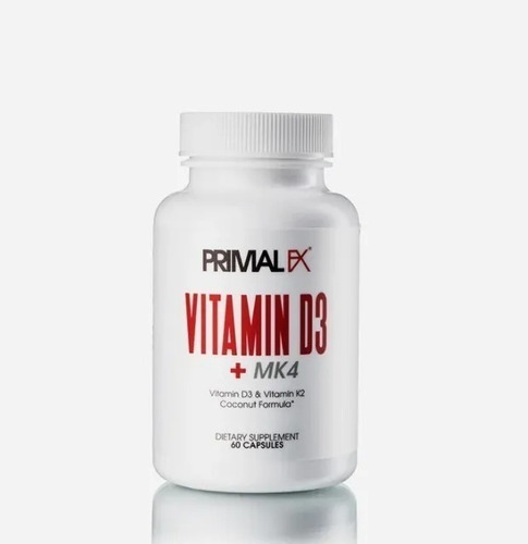 Vitamina D3 + Mk4 , Primal Fx , 60 Caps , Dtodouy