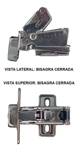 Bisagra Esquinera Cangrejo Bidimensional Alacena 4 Par