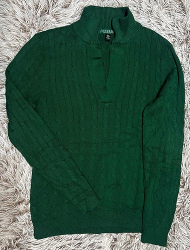 Suéter Sweater Cuello En V Ralph Lauren Para Mujer Xl