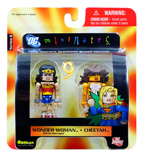 Minimates Dc Direct Wonder Woman & Cheetah 2007 Edition